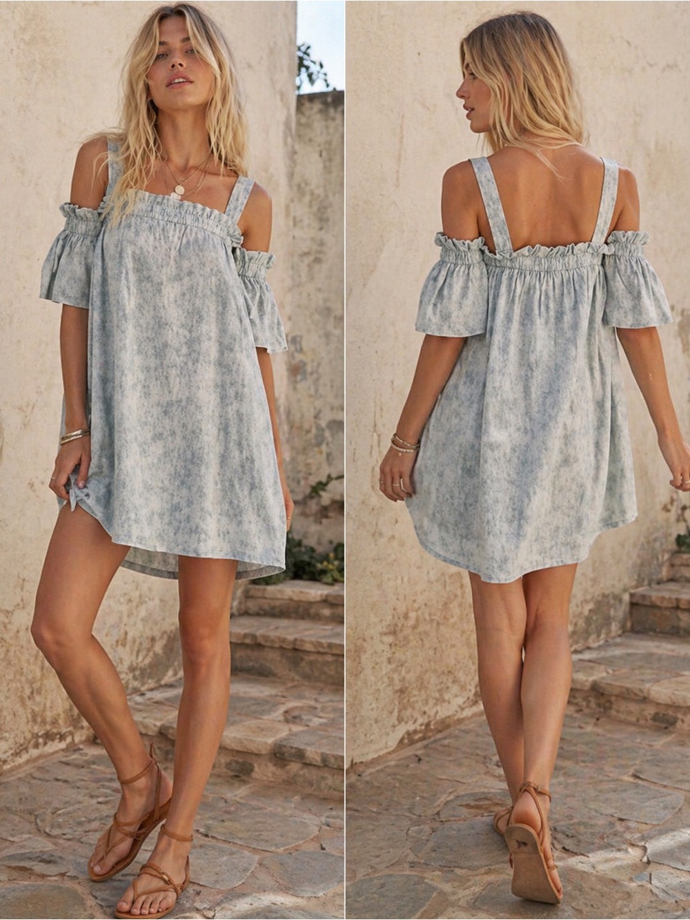 NWT Romeo & Juliet  Couture Ruffle On/Off Shoulder Dress Large